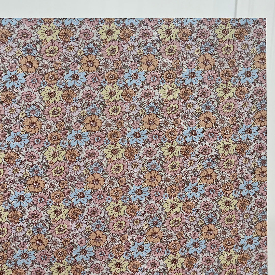 Muted Daisy Floral - Printed Wood Blanks (Numerous Styles)