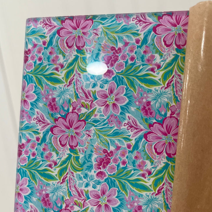 Blue + Pink Daisy - Printed Acrylic Blanks (Numerous Styles)