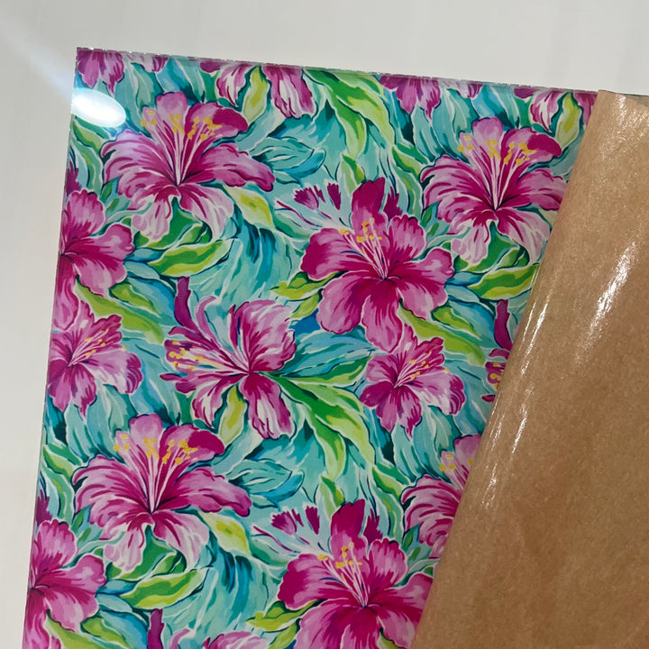 Pink Hibiscus - Printed Acrylic Blanks (Numerous Styles)