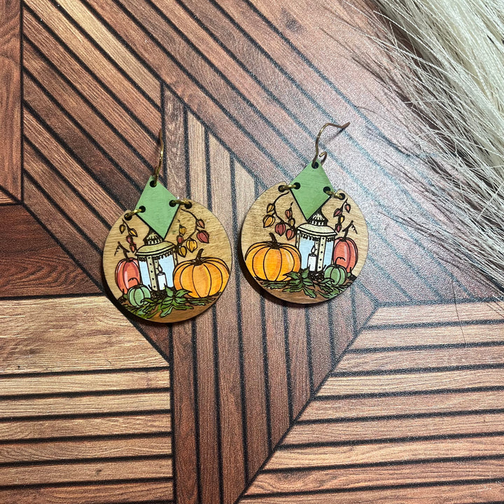 Lantern + Pumpkin Split Gina with Connector (1 Pair)