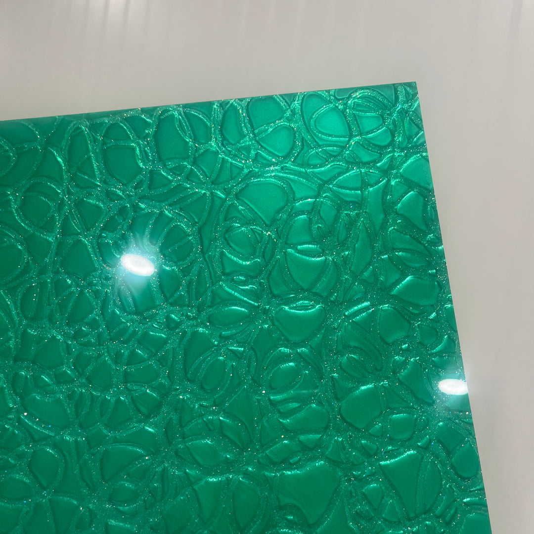 Green Crackle - Printed Acrylic Blanks (Numerous Styles)