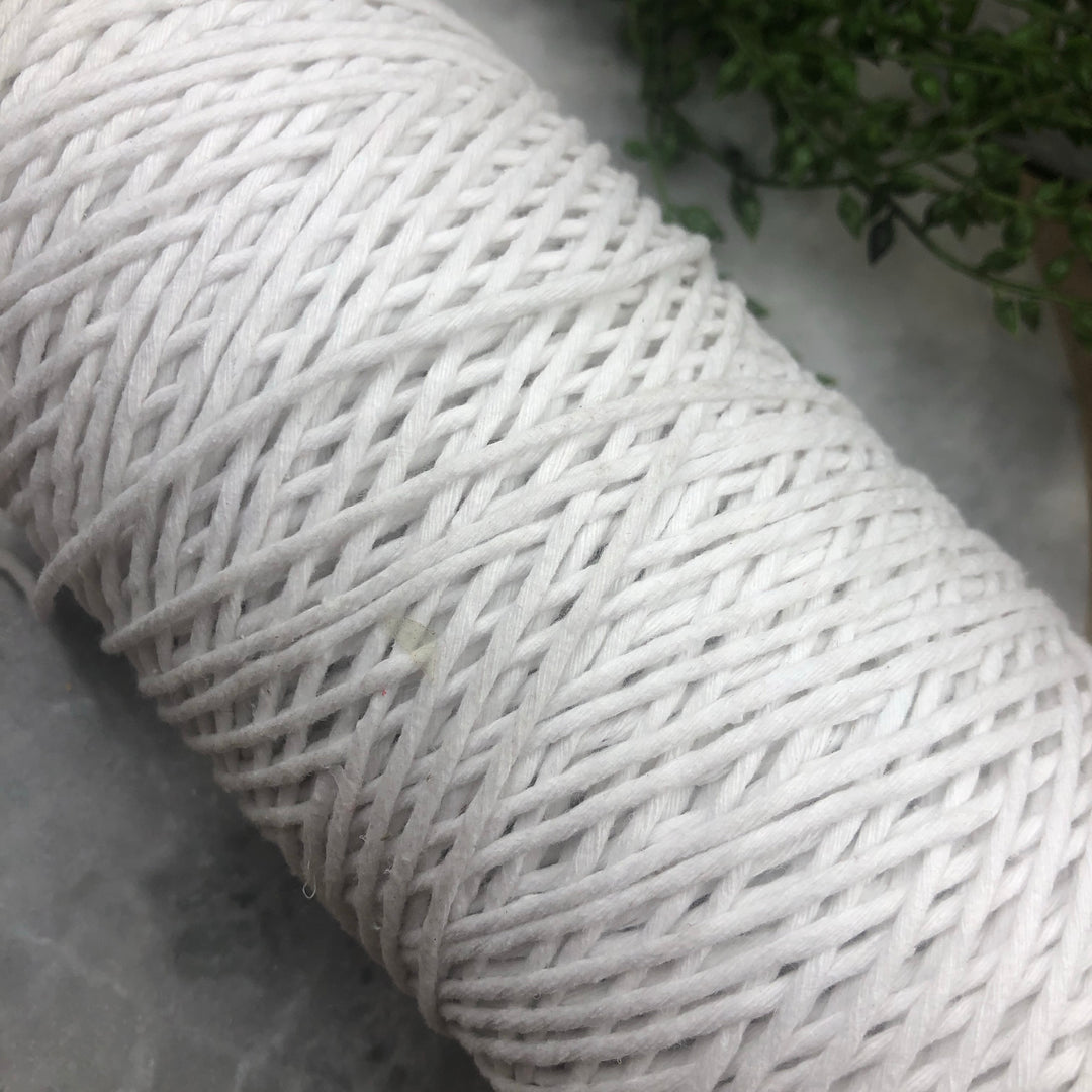 Macrame Cord - Bright White (1 Spool)