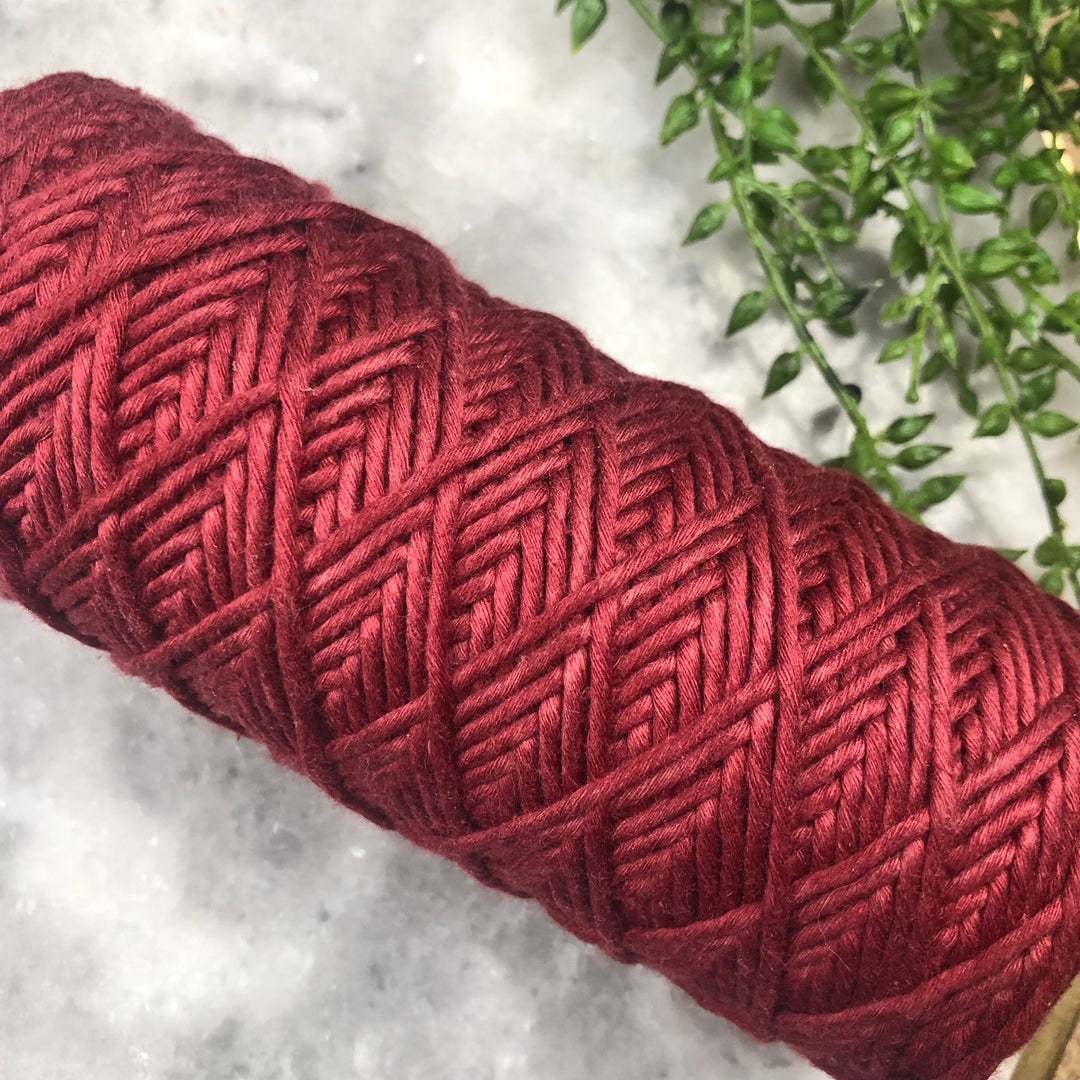 Macrame Cord - Maroon (1 Spool)