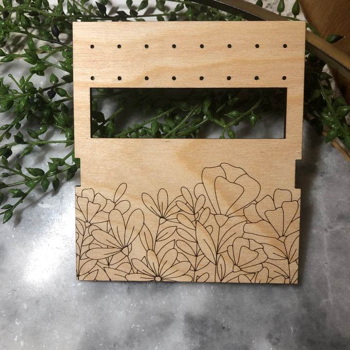 Floral Travel Earring Holder