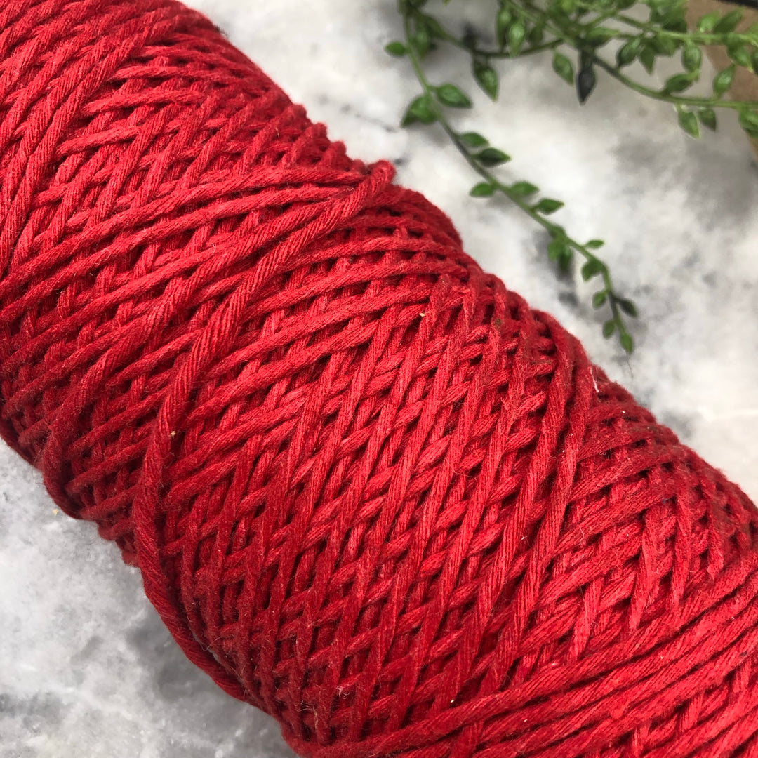 Macrame Cord - Red (1 Spool)