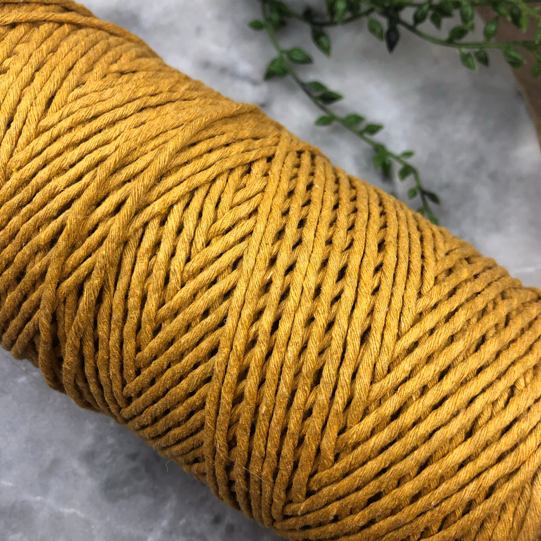 Macrame Cord - Mustard (1 Spool)